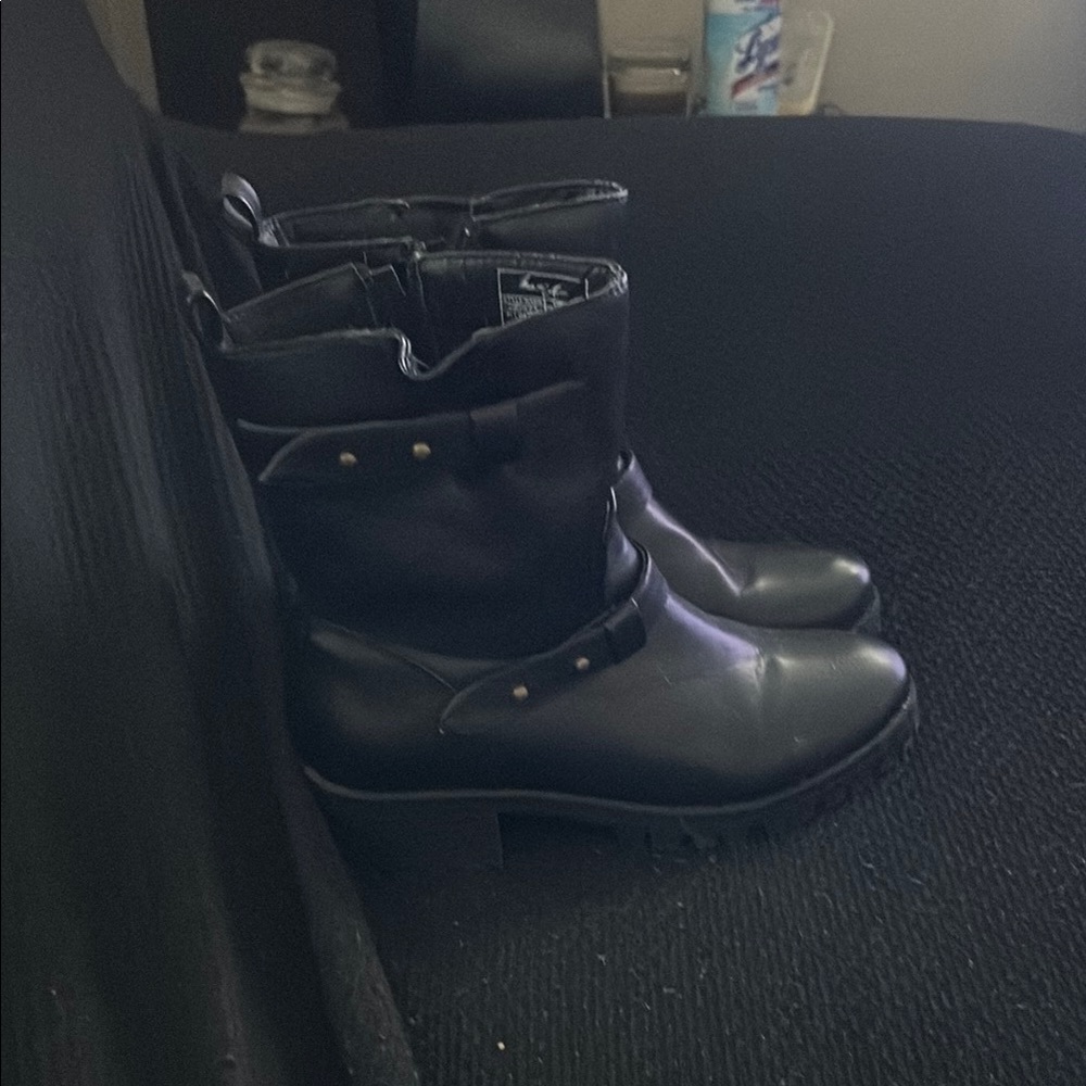 Stylish Black Combat Boots